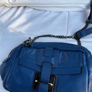 Blue Leather Women's Bag